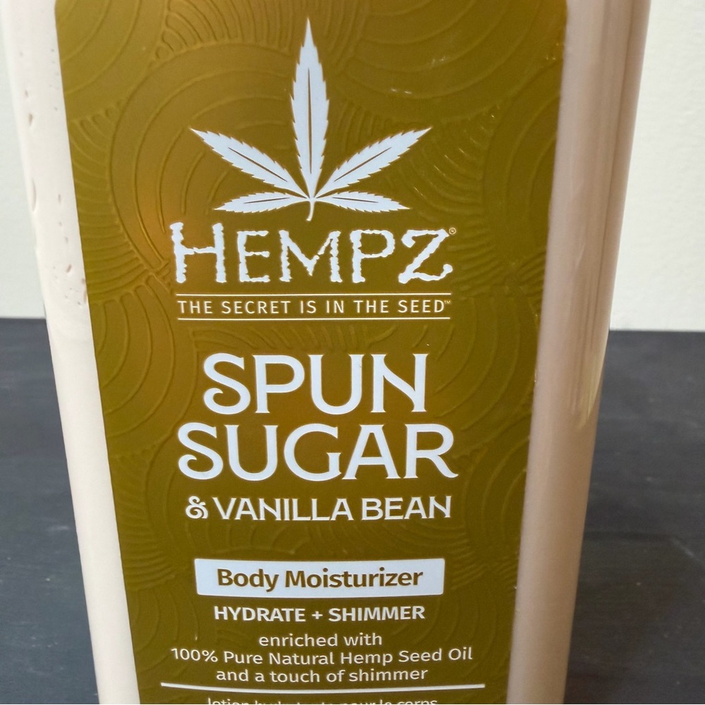 Hempz Spun Sugar & Vanilla Bean Body Moisturizer - Enriched with Hemp Seed Oil